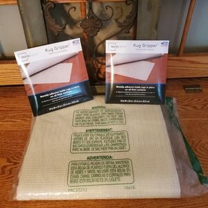 Rug Grippers 16'×16' & (2) Mainstays 10"×20"